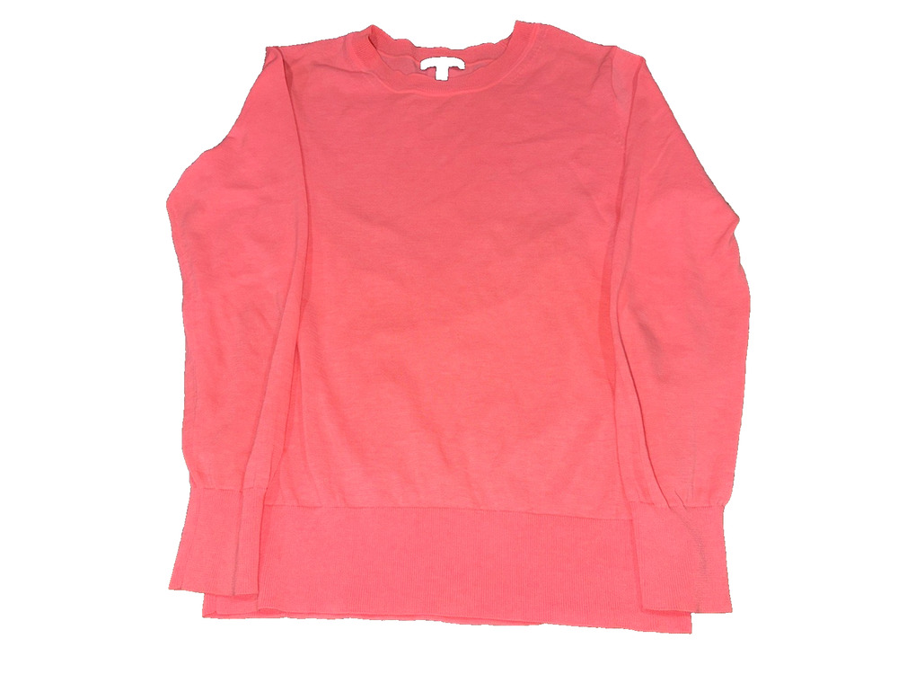 J.Crew Coral Pink Crewneck Sweater Small Knit Pullover